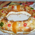 El cooksnap de toni_zamora cuando hizo Roscón de reyes con masa madre y relleno de mazapán.