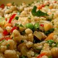 Mustafa's cooksnap of when they made Farro with Vegetables.