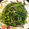 Nancy Chou 的 沙茶空心菜炒牛肉 cooksnap