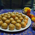 Ujwala Rangnekar's cooksnap of when they made मिनी बेसन लाडू (mini besan laddoo recipe in marathi).