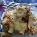 El cooksnap de Andrea cuando hizo Macarrones gratinados con atún y maicitos.