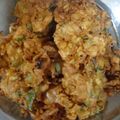 Saira Abdullah's cooksnap of when they made Spicy Pakore😋.