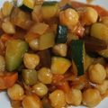 El cooksnap de Johanna Estela Gutierrez cuando hizo Garbanzos con berenjena y calabacín.
