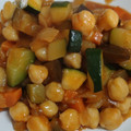 El cooksnap de Johanna Estela Gutierrez cuando hizo Garbanzos con berenjena y calabacín.
