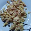 El cooksnap de Jess Greck cuando hizo Huevos revueltos con jamón y ajo.