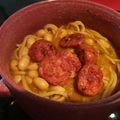 El cooksnap de Valentina Paz cuando hizo Ricos porotos con longanizas.