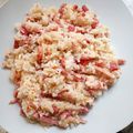 El cooksnap de Lola cuando hizo Arroz frito con pollo y bacon.