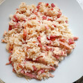 El cooksnap de Lola cuando hizo Arroz frito con pollo y bacon.
