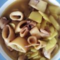 El cooksnap de Mari. V T cuando hizo Cazuela de patatas con calamares a la marinera.