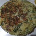 El cooksnap de Aldi Rivero cuando hizo Tortilla de espinaca.