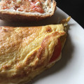 El cooksnap de La Lola cuando hizo Omelette con jamón, queso, tomate y orégano.