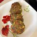 Cooksnap από Matula Giasirani στη συνταγή Μπιφτέκια λαχανικών φούρνου με καρότα κολοκύθια δυόσμο πιπεριά φέτα