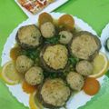 صورة من Mimi Adouma، شاركها بعد تجربة وصفة قرنون (ارضي شوكي) محشي دجاج وجلبانة