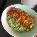 El cooksnap de Danromedina cuando hizo Cuscús de brócoli con germinados.