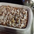 Darla's cooksnap of when they made Cinnamon roll French toast bake.