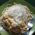 Cooksnap dari Ria Sulfyandari untuk resep Broccoli mushroom white sauce spaghetti