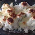 El cooksnap de Marián Gz cuando hizo Coliflor con bechamel y queso gratinado.