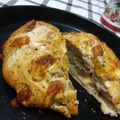 El cooksnap de Cruz cuando hizo Pan casero relleno de jamón y queso, con harina Pureza.
