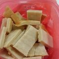 El cooksnap de Clau Beltran cuando hizo Fainá de queso sin huevo.