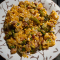 El cooksnap de GOOMER (en salsa verde) cuando hizo Revuelto de espárragos trigueros con cebolla y jamón.