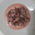 El cooksnap de Miro cuando hizo Ceviche de corvina con leche de tigre.