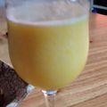 El cooksnap de Melina SARMIENTO cuando hizo Licuado frozen de durazno, manzana, banana y naranja.