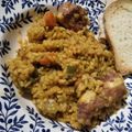 El cooksnap de Andrea Clavería Gutiérrez cuando hizo Arroz con costilla y setas.