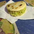El cooksnap de María cuando hizo Arepas Reina Pepiada.