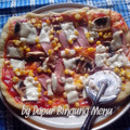 Cooksnap dari Menu Tiga Thara untuk resep pizza "handmade"