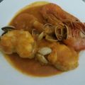 El cooksnap de xacate cuando hizo Rape con gambas en salsa de pimientos.