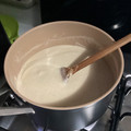 El cooksnap de Axel Olay cuando hizo Sopa de coliflor y almendra.