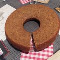 El cooksnap de mabel cuando hizo Torta húmeda de banana y dulce de leche.