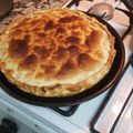 El cooksnap de Euge Kay cuando hizo Tarta de Espinaca.