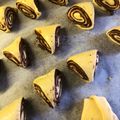 Gabriella Andrási Cooksnap-ja, amikor elkészítette a(z) 209. Kakaós és diós háromszög ! receptet.