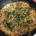 El cooksnap de enrique ejsmont cuando hizo Arroz yamaní con camarones.