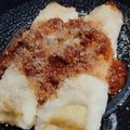 El cooksnap de Barbara Torres cuando hizo Canelones de jamón, queso y ricota con salsa blanca.