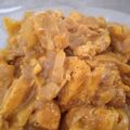 El cooksnap de Carolina cuando hizo Pechuga de pollo al curry con salsa de almendras.