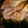 El cooksnap de Cristina Vasquez Davila cuando hizo Pierna al horno con ciruelas pasas.