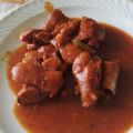 El cooksnap de anabel cuando hizo Manitas de cerdo en salsa.