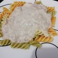 El cooksnap de Pethy cuando hizo Fideos con salsa bechamel y atún.