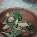 El cooksnap de dolly cuando hizo Ensalada 🥗 espinaca, palta, tomate, queso y nuez.