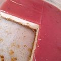 El cooksnap de xenia cuando hizo Tarta de queso con frambuesas.