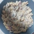 El cooksnap de Saúl P.C. cuando hizo Pasta con salsa de nata y champiñones 🍄.