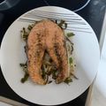 El cooksnap de Belinda cuando hizo Salmón con verduras en airfryer.
