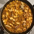 El cooksnap de Blas cuando hizo Fideuá con calamares, pulpo y gambas.