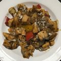 El cooksnap de Flor cuando hizo Salteado de pollo con mostaza y miel.