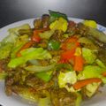 Cooksnap Aqilah Balqis semasa beliau membuat Daging Goreng Kunyit Bawang.