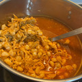 El cooksnap de Ana M Lara Hernández cuando hizo Pozole rojo de pollo.