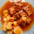 El cooksnap de Emilio Cabrera Gálvez cuando hizo Costillas de cerdo en salsa (olla exprés) 🐷🧅🧄🍅🥕.