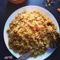 Arti Panjwani का कुकस्नैप जब उन्होंने सिंधी साई भाजी और गुड़ की तहरी (संक्रांति स्पेशल) बनाया था।